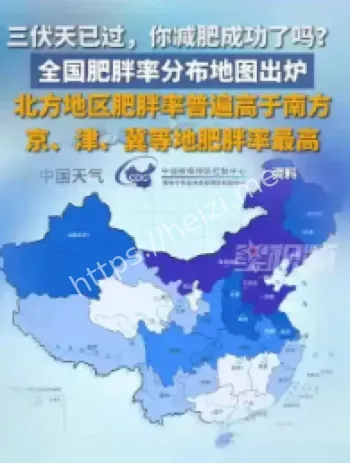 全国肥胖率地图